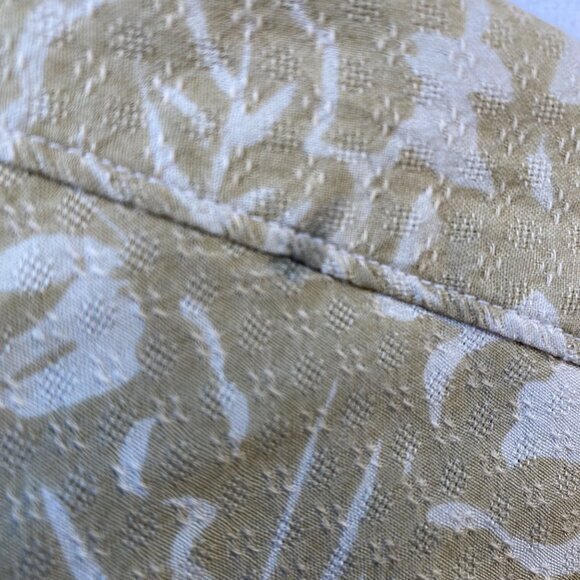 Rinnovato Mens‎ M Floral Beige Short Sleeve Button-Up Hawaiian Shirt - Picture 7 of 8